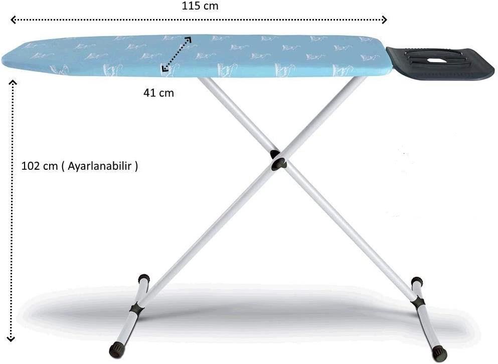 Standart Mavi Ütü Masası 41x115 cm Standart Mavi Ütü Masası 41x115 cm