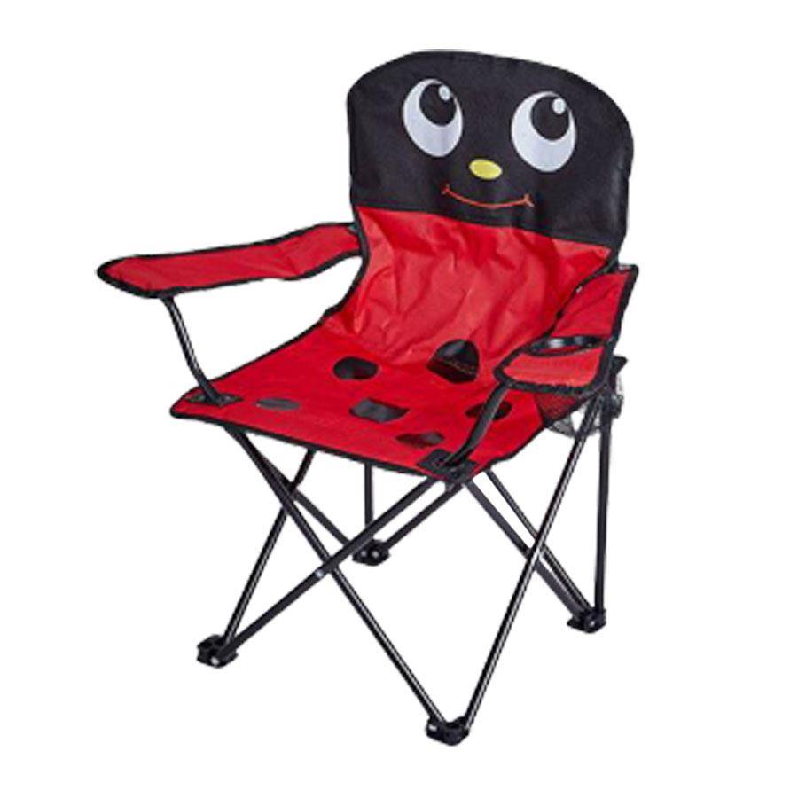 Uğur Böceği Desenli Katlanabilir Çocuk Kamp Sandalyesi